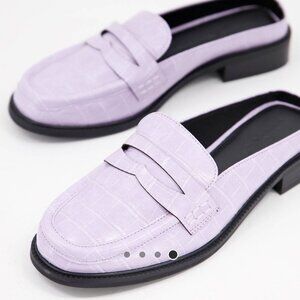 ASOS 90s muel loafers in lilac